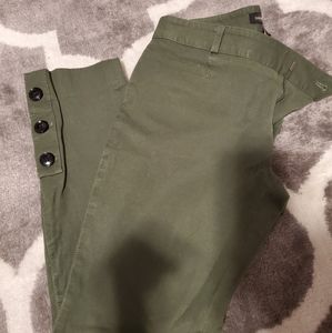 Banana republic olive green skinny Khaki pants